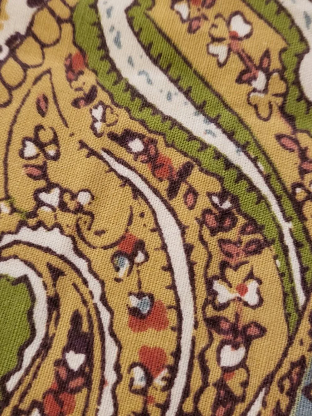 Pottery Barn Pillow Cover Set of 2 Paisley Cotton Linen 20